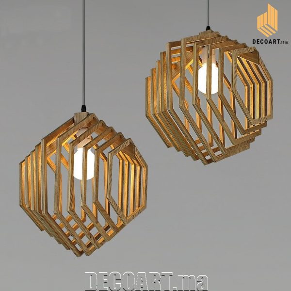 LUMINAIRE SUSPENDU FORME HEXAGONALE