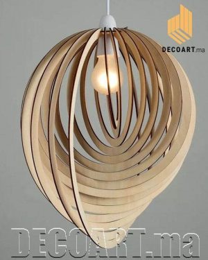 Luminaire en cascade design spirale