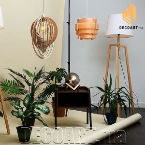 Luminaire en cascade design spirale