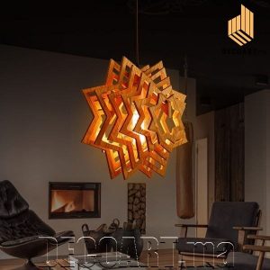 Moderne Lustre Suspension Forme Star